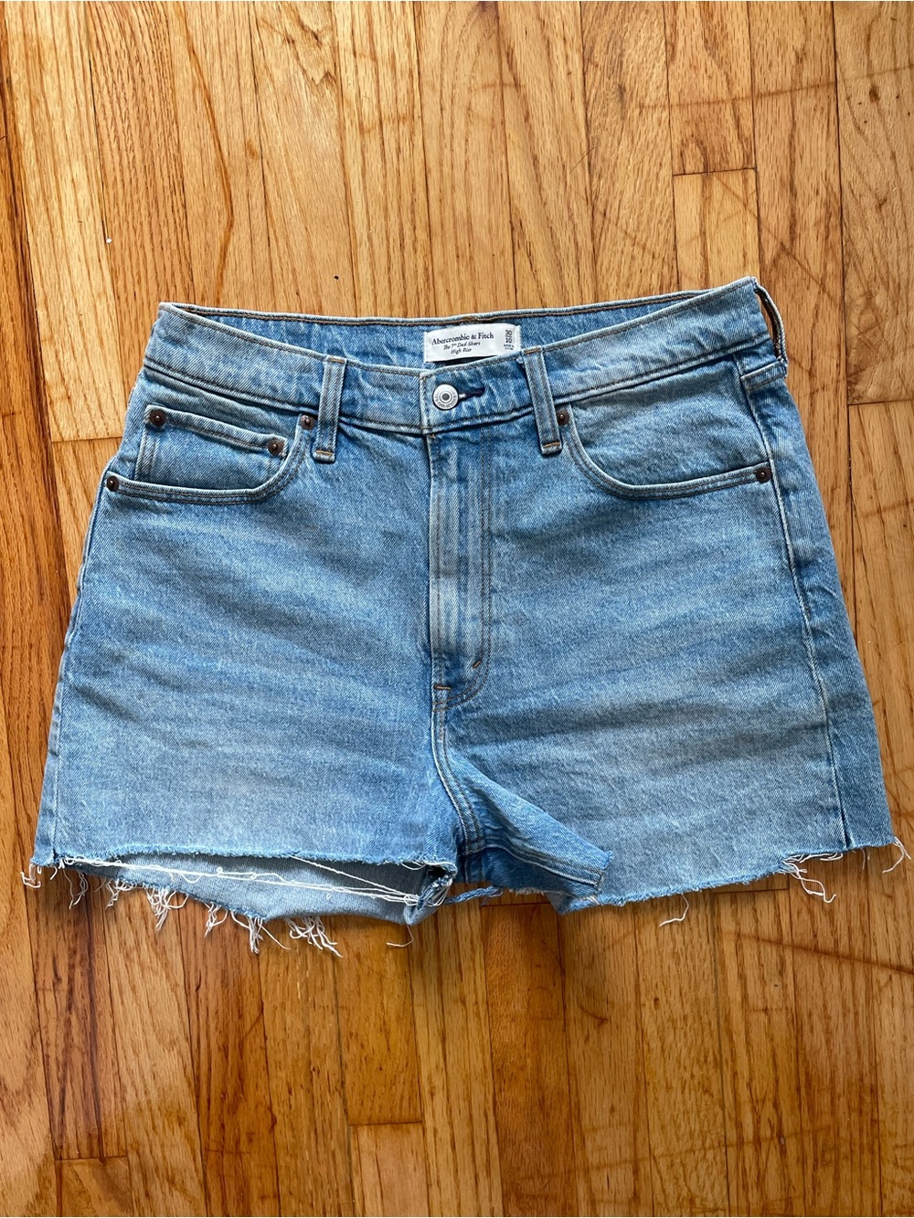Abercrombie & Fitch High Rise Denim Shorts